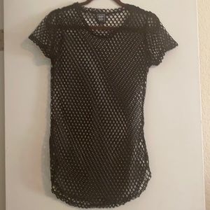 COPY - Riot queen black mesh fishnet cover up